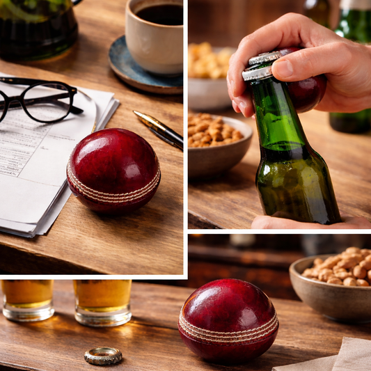 CRICKET-GIFTS Real Cricket Ball Bottle Opener and Paperweight
