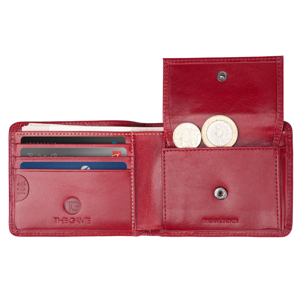 THE GAME Wallet: The All Rounder Coin Wallet - Cherry - Bifold Wallet