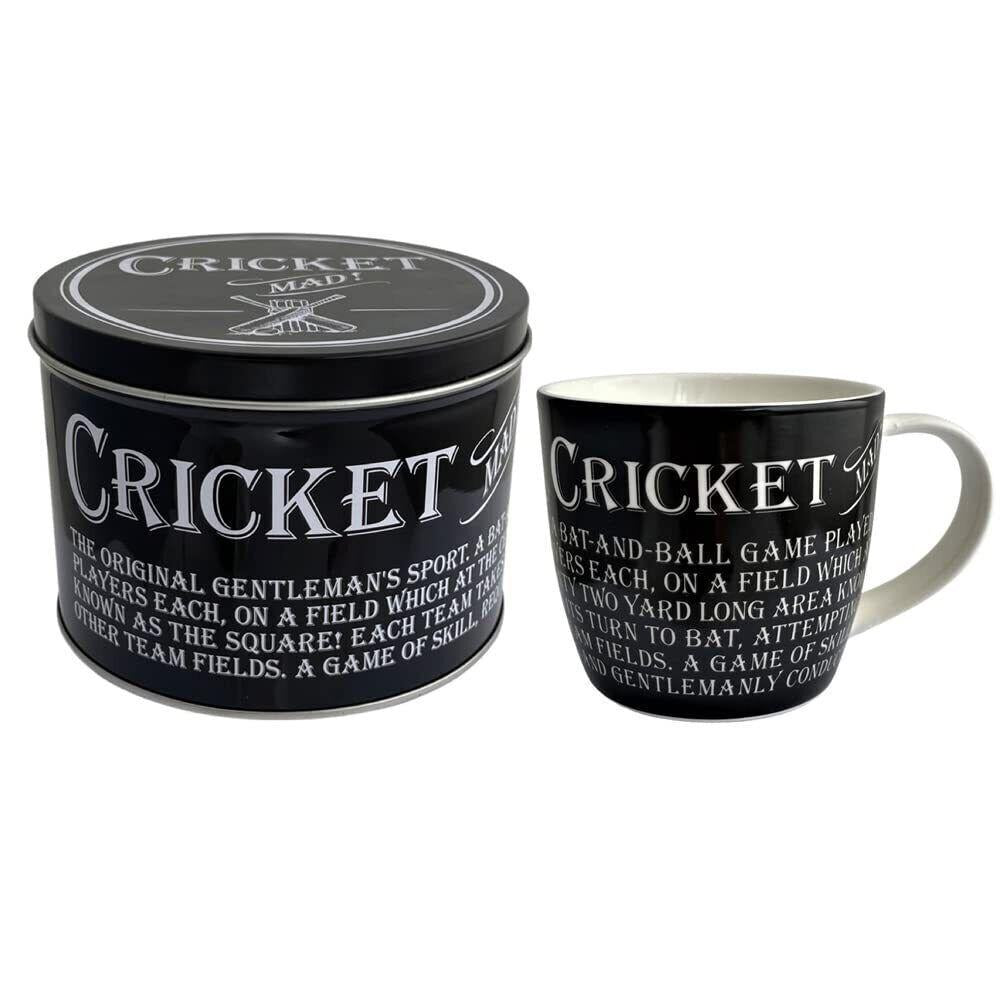 Arora Ultimate Gift for Man 8809 Cricket Mug in Tin, Ceramic, White