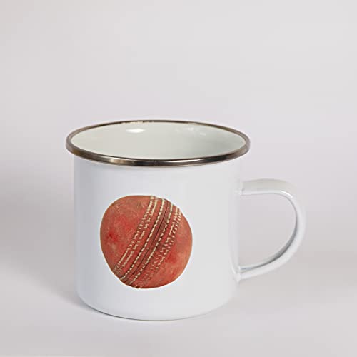 Cricket Old Ball Enamel Mug
