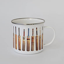 Load image into Gallery viewer, Bat Line Up Cricket Enamel Mug
