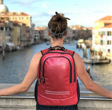 Load image into Gallery viewer, Cricket red rucksack backpack
