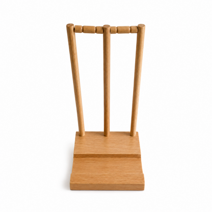 Mini Cricket Wicket Stand for Mobile Phone with Mini Bat, Decanter and Photo Frame