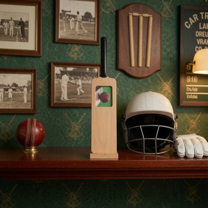 Sports Fan Small Cricket Bat Photo Frame
