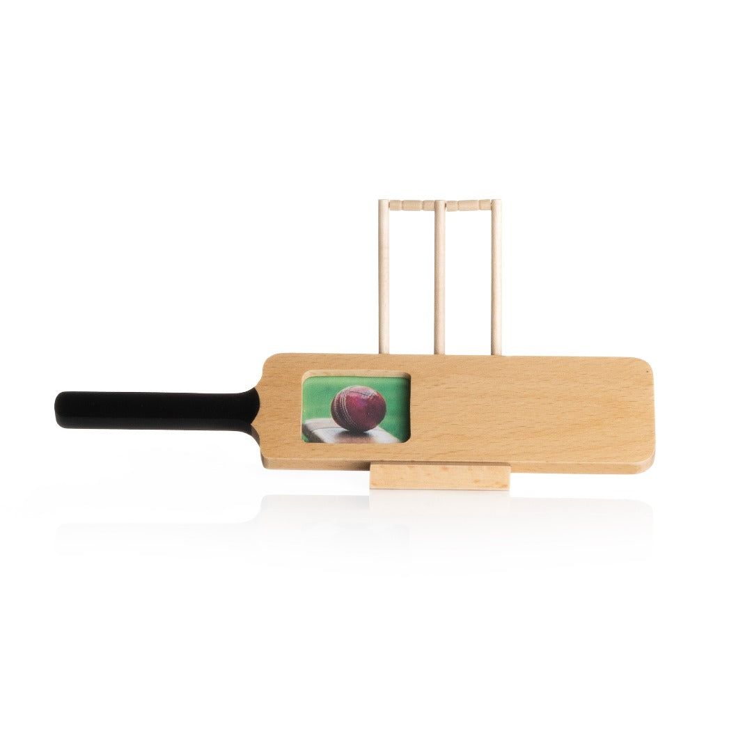 Sports Fan Small Cricket Bat Photo Frame
