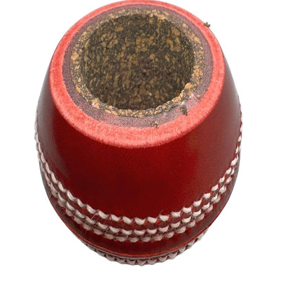 CRICKET-GIFTS - Cricket Ball Pen Holder |Cork & Rubber Core | Ideal Desk Accessory for Cricket Enthusiasts | Cricket Mugs & More, Leather