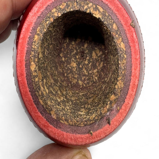 CRICKET-GIFTS - Cricket Ball Pen Holder |Cork & Rubber Core | Ideal Desk Accessory for Cricket Enthusiasts | Cricket Mugs & More, Leather