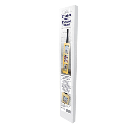 Cricket Bat Photo Frame ? Holds Three 6x4? Photos ? Wall-Mounted or Freestanding Display ? Unique Gift for Cricket Fans & Players ? 82cm x 14cm