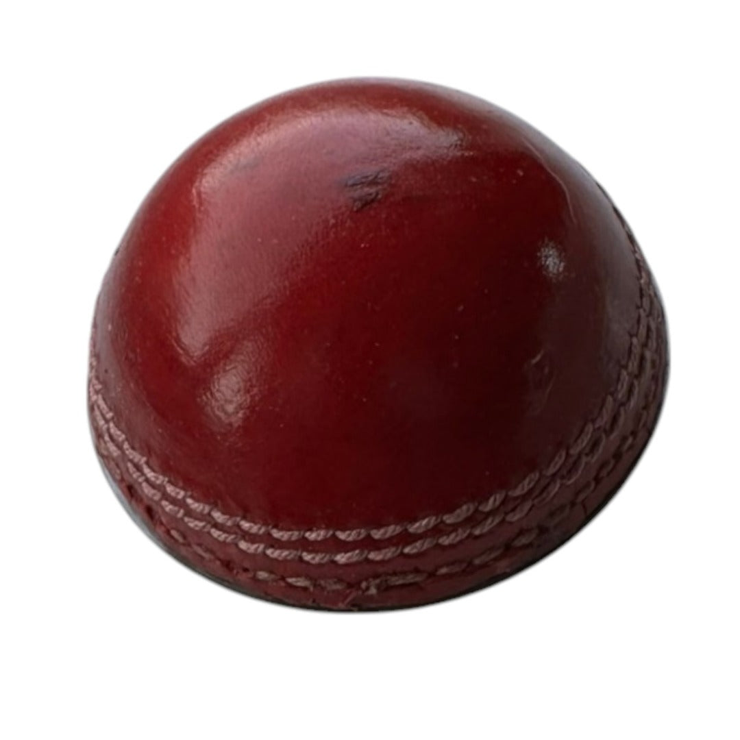 CRICKET-GIFTS - Half Cricket Ball Bottle Opener | Multipurpose Fridge Magnet & Paperweight | Durable Metal | Ideal for Cricket Enthusiasts | Compact 7.5 cm Design, Silver, Metal
