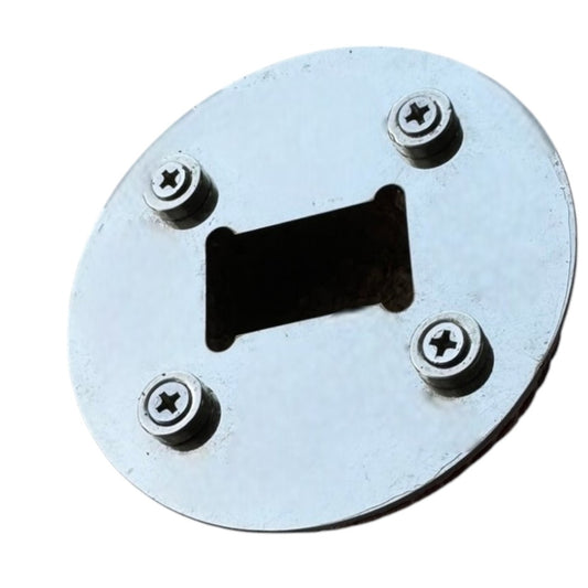 CRICKET-GIFTS - Half Cricket Ball Bottle Opener | Multipurpose Fridge Magnet & Paperweight | Durable Metal | Ideal for Cricket Enthusiasts | Compact 7.5 cm Design, Silver, Metal