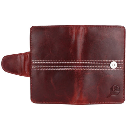 CRICKET-GIFTS The Ultimate Buffalo Leather Darts Wallet - Red with white stitching