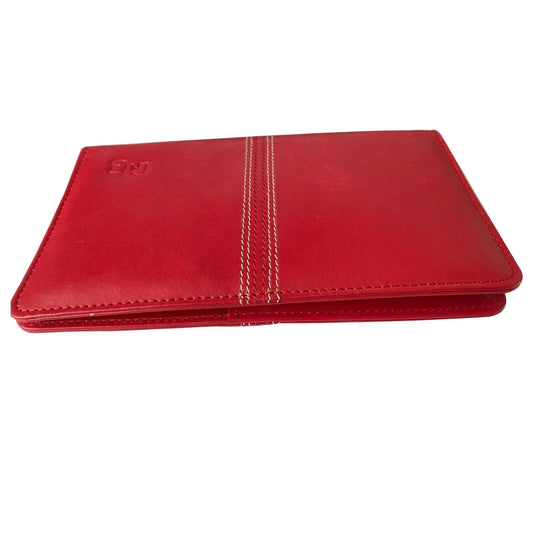 Embossed Real Cricket Leather Travel Wallet Passport Holder
