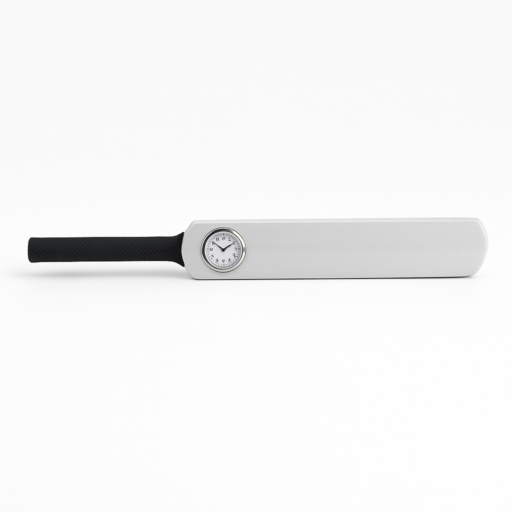 CRICKET-GIFTS Mini Bat Clock Ideal for Personalisation