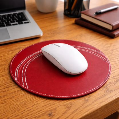 CRICKET-GIFTS Leather Mouse Mat