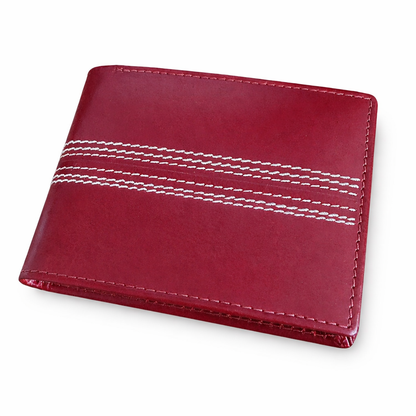 CRICKET-GIFTS Lightweight Leather Cricket Wallet