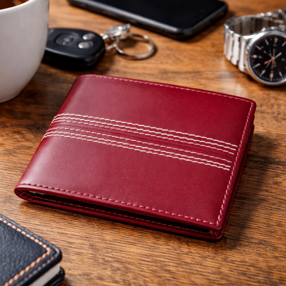 CRICKET-GIFTS Lightweight Leather Cricket Wallet
