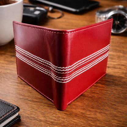 CRICKET-GIFTS Lightweight Leather Cricket Wallet