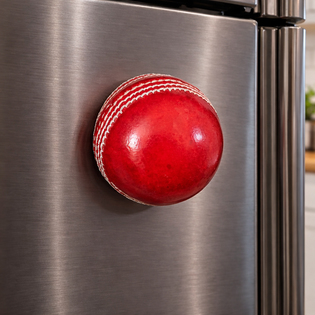 CRICKET-GIFTS Real Cricket Ball Bottle Opener and Paperweight with Magnets for the fridge