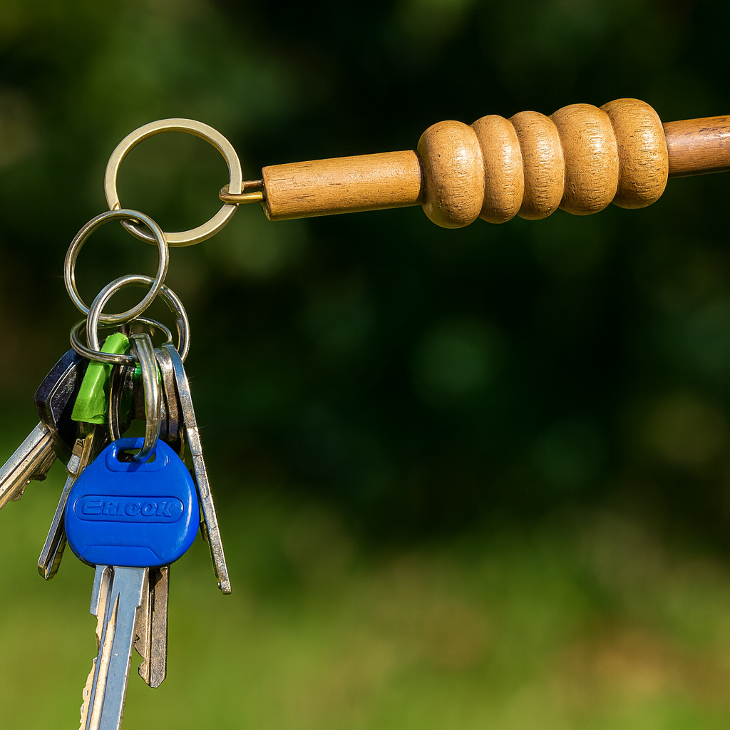 CRICKET-GIFTS Genuine Cricket Bail Keyring | Hardwood Design