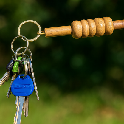 CRICKET-GIFTS Genuine Cricket Bail Keyring | Hardwood Design