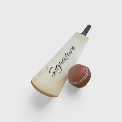 CRICKET-GIFTS - Mini Blank Cricket Bat | Ideal for Player Signatures | Small & Durable 40cm | Unvarnished & Unoiled | Collectible for Enthusiasts, One Size, Wood | Ball Not Included
