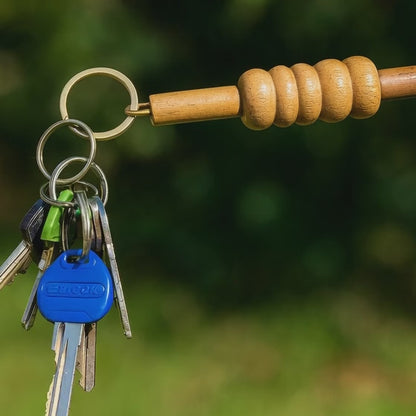 CRICKET-GIFTS Genuine Cricket Bail Keyring | Hardwood Design