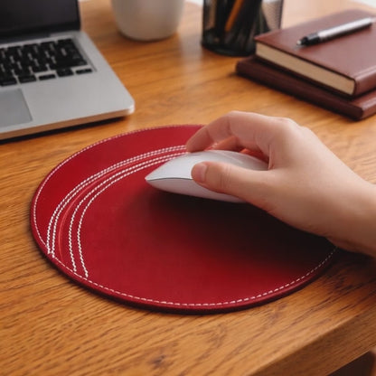 CRICKET-GIFTS Leather Mouse Mat